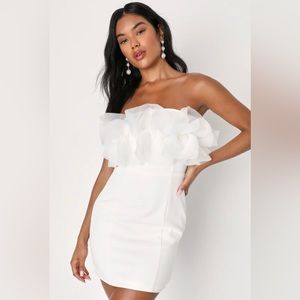 White bachelorette dress